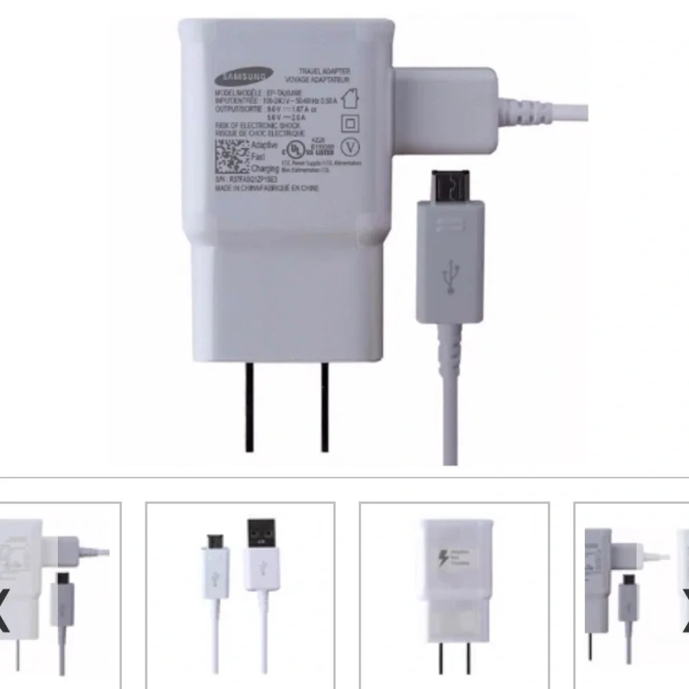 Samsung Travel Adopter Fast Charger + Charging Cable Lot of 3